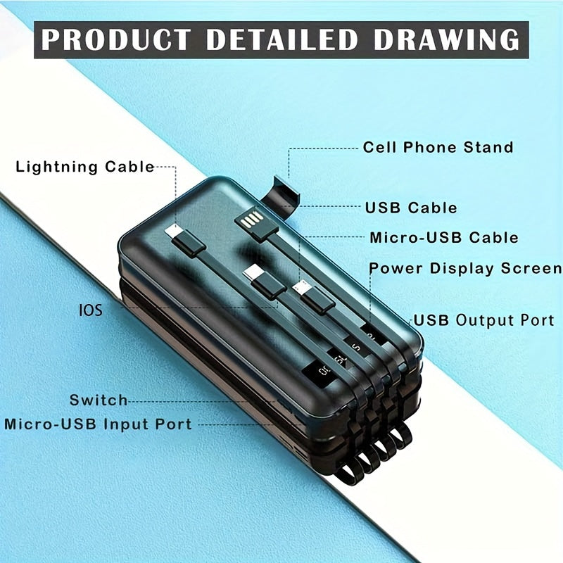20000mAh High-Capacity Portable Power Bank
