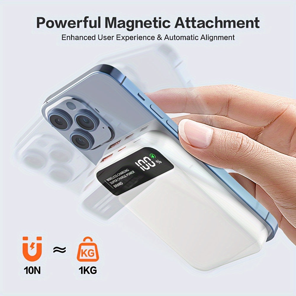 Magnetic Wireless Charging Portable Power Bank 10000mAh