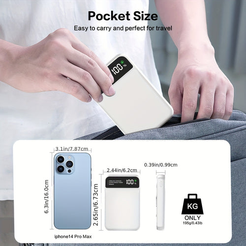 Magnetic Wireless Charging Portable Power Bank 10000mAh